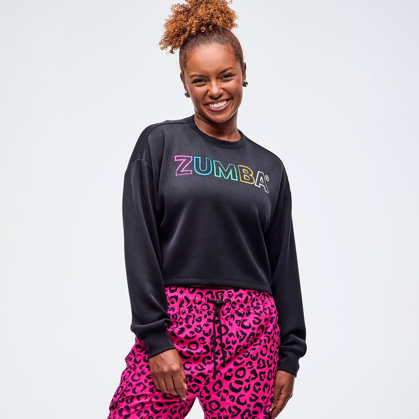 Sizzlin' Long Sleeve Oversized Crop Top