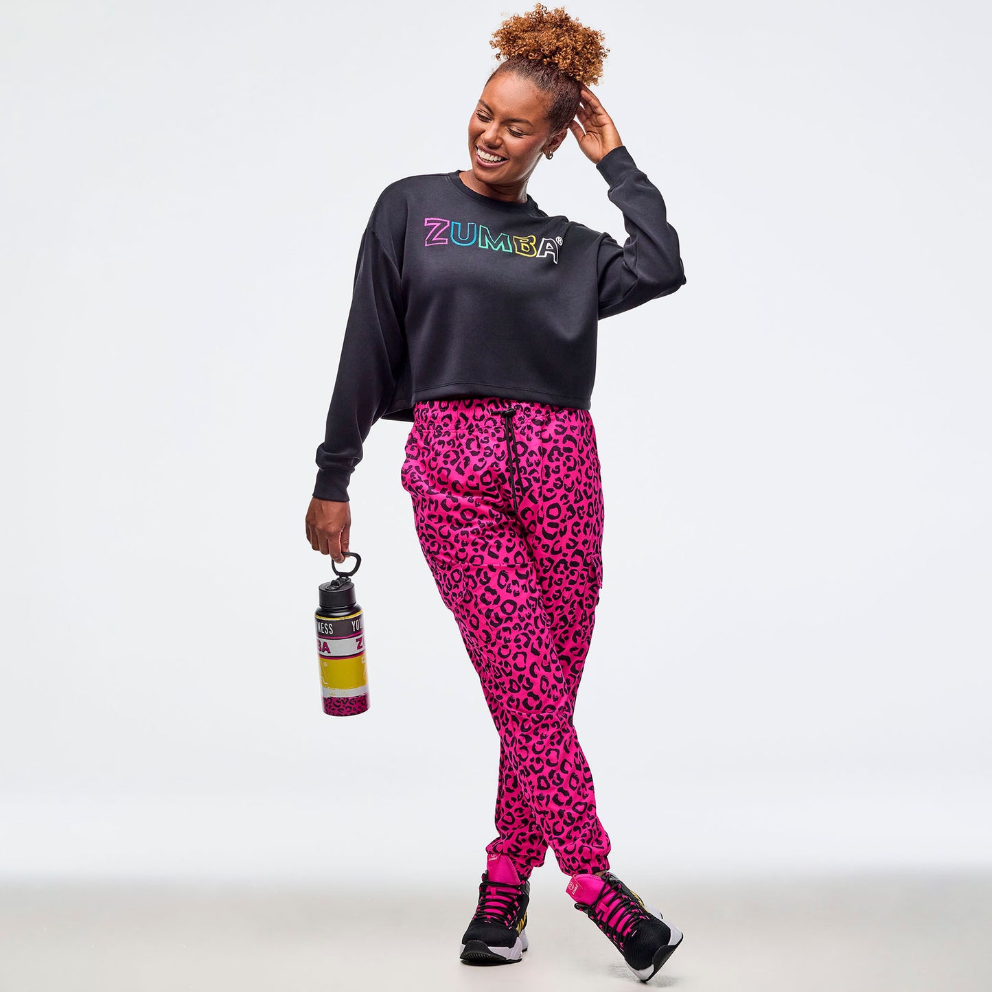 Sizzlin' Long Sleeve Oversized Crop Top
