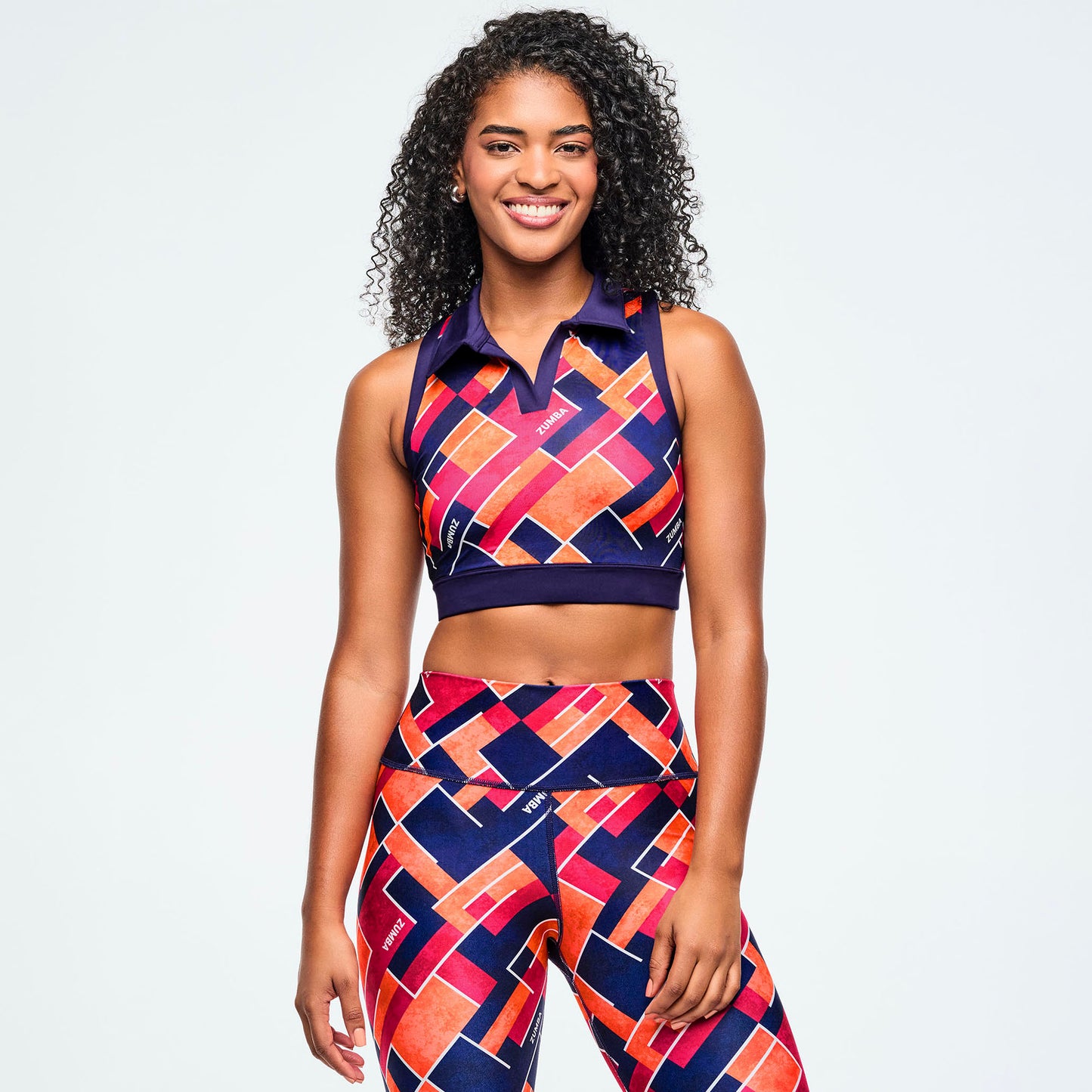 ** COMING SOON ** Class of 2001 Crop Racerback Polo - Dark Blue/Orange