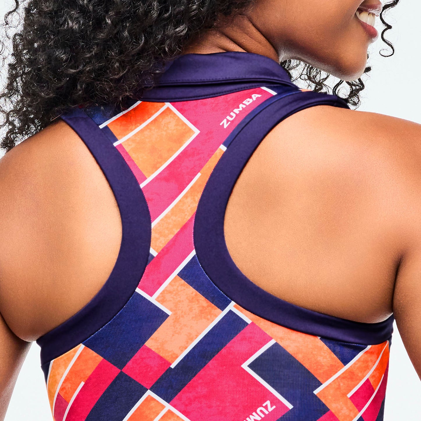 ** COMING SOON ** Class of 2001 Crop Racerback Polo - Dark Blue/Orange