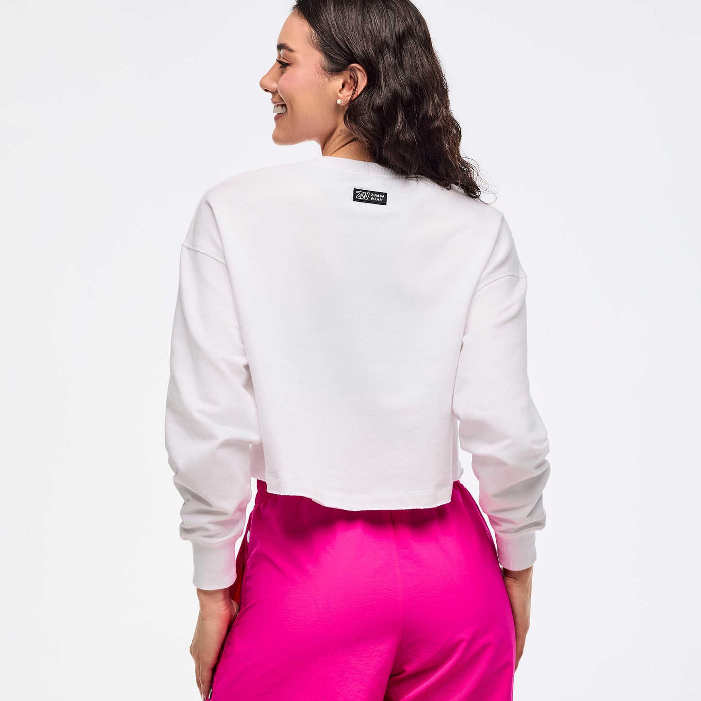 Zumba® Libre Long Sleeve Boxy Crop Top