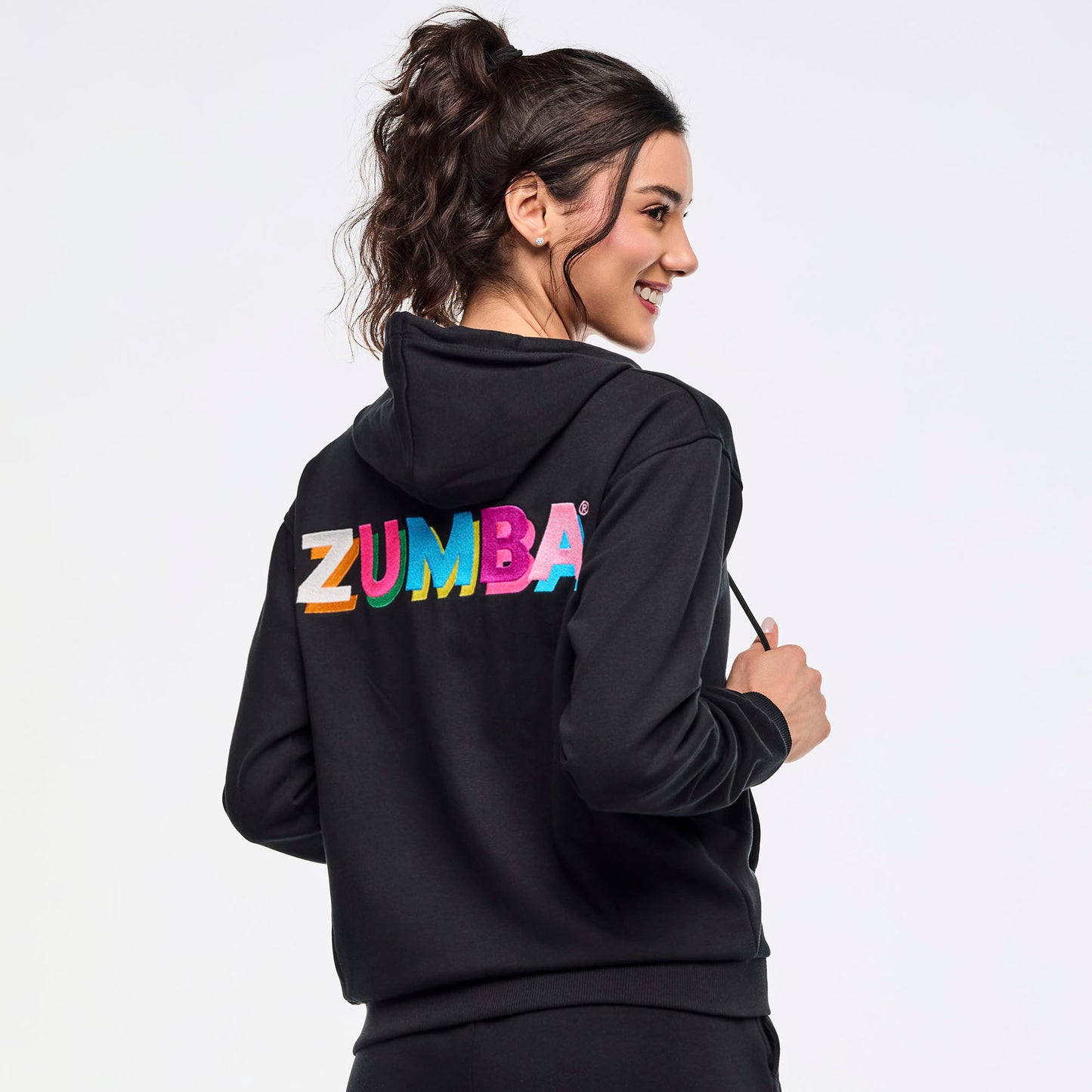 | Zumba® Multicolor Logo Zip-Up Hoodie