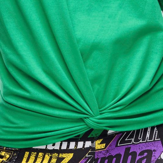 Apres Zumba®  Short Sleeve Front Twist Top