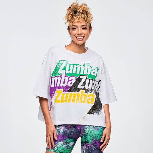 Apres Zumba®  Oversized Boxy Crop Top