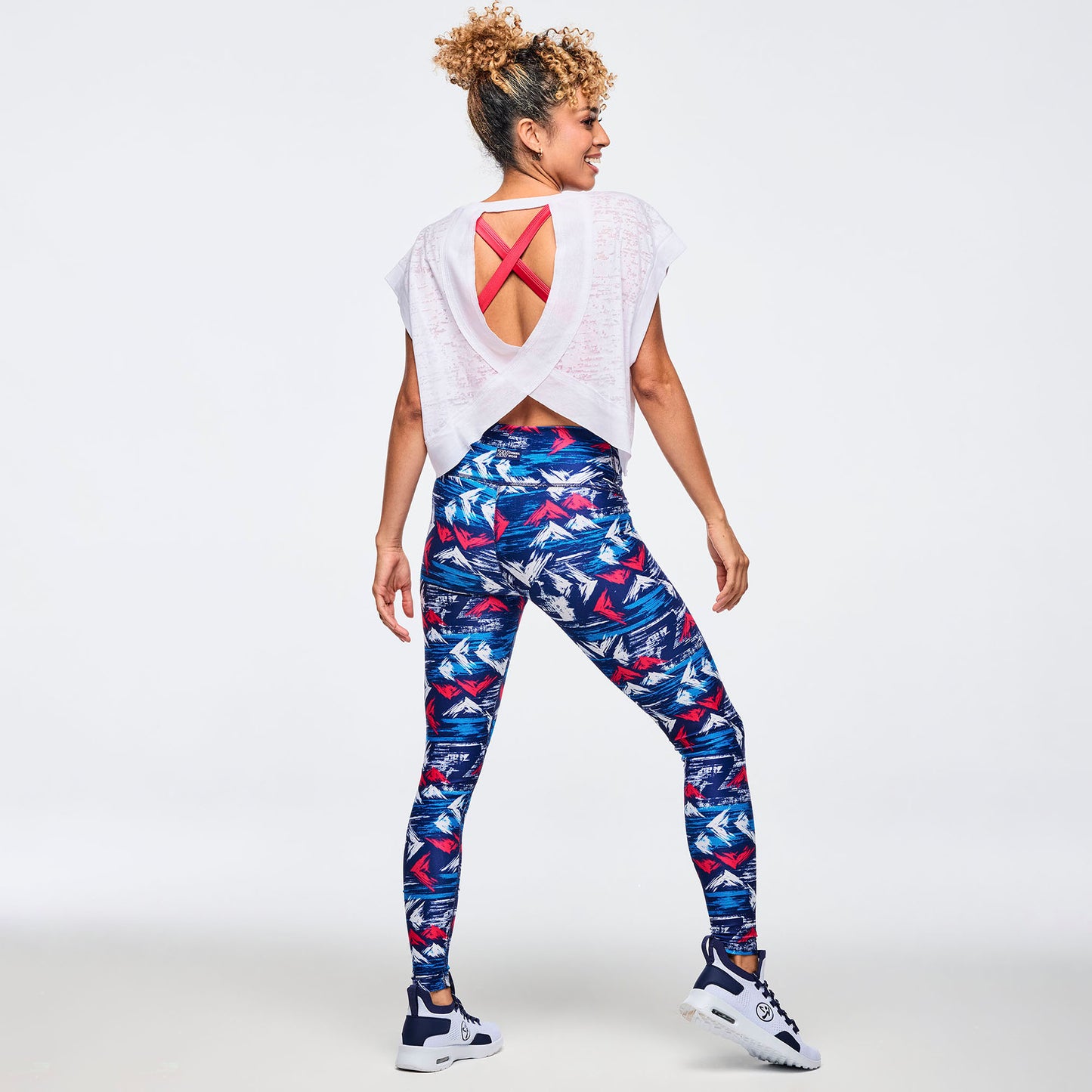 Apres Zumba®  Cap Sleeve Open Back Slouchy Top