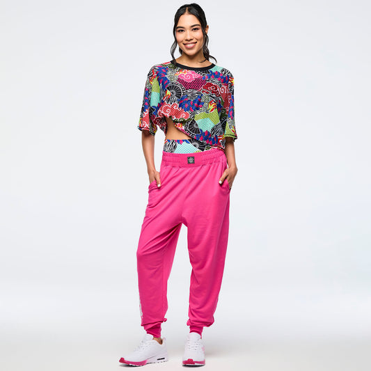 Eastern Flavor Boxy Dolman Crop Top