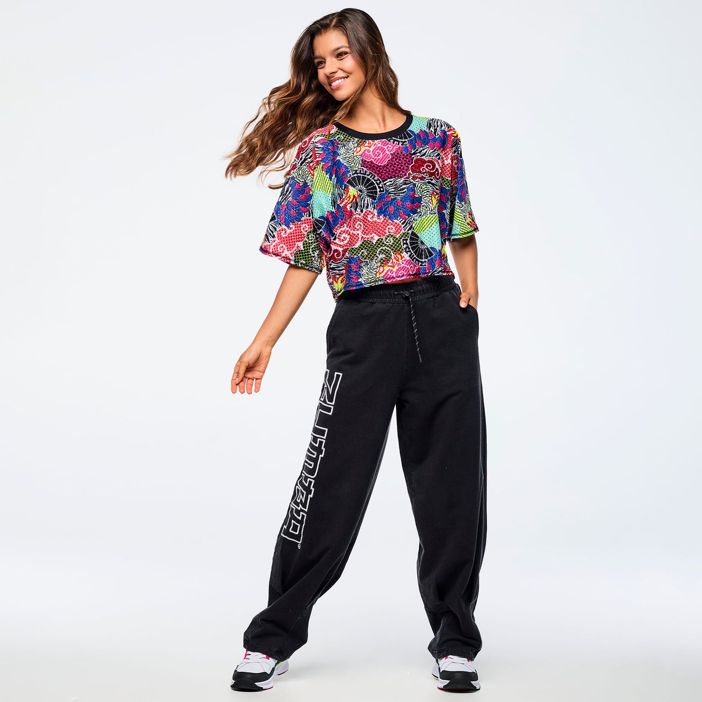 Eastern Flavor Boxy Dolman Crop Top