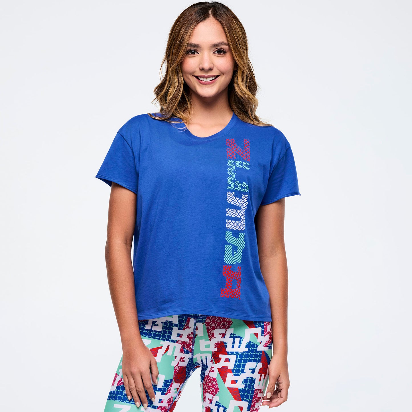 Eastern Flavor High Low Crew Neck Top