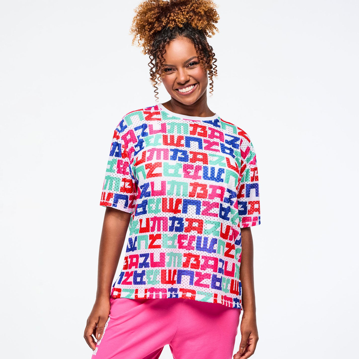 Eastern Flavor Boxy Mesh Top With Side Slits