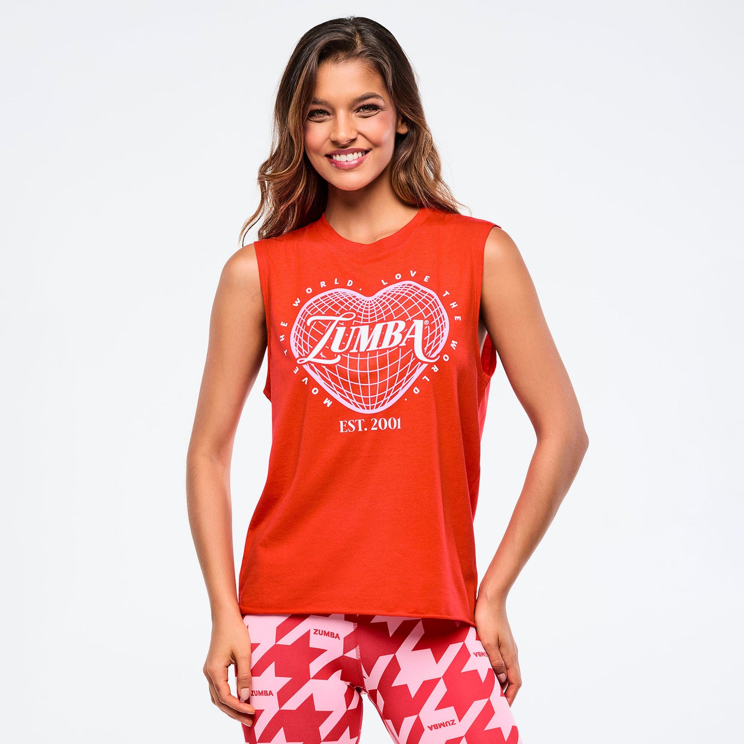 Zumba® Amour Crew Neck Muscle Tank