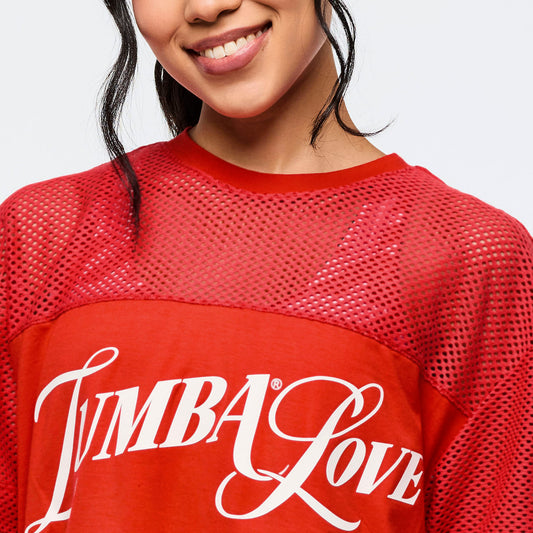 *SOLD OUT* Zumba® Amour Boxy Mesh Top