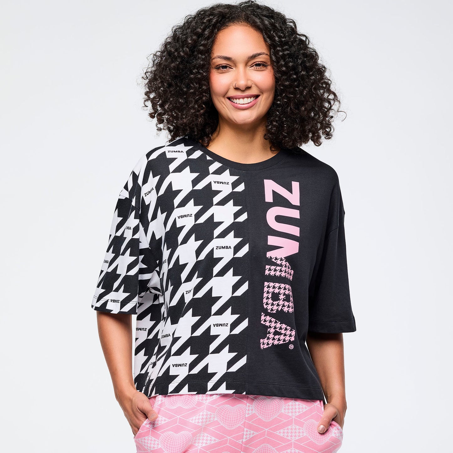 Zumba® Amour Oversized Boxy Crop Top