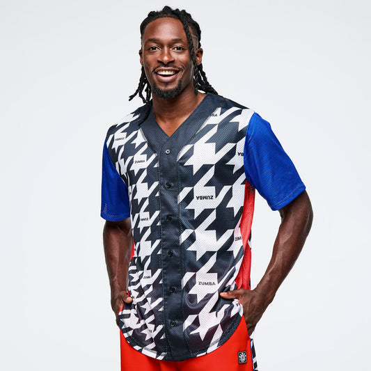 *COMING SOON* Zumba® Amour Baseball Button-Up Jersey