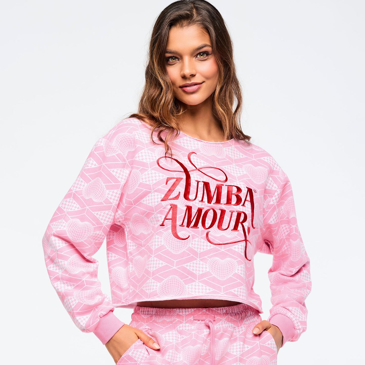 *COMING SOON* Zumba® Amour Cropped Sweatshirt