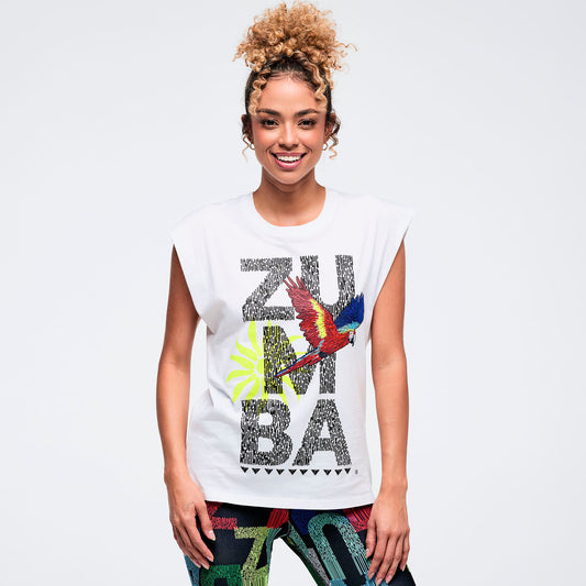 Latin Movement Muscle Tank With Extended Shoulder