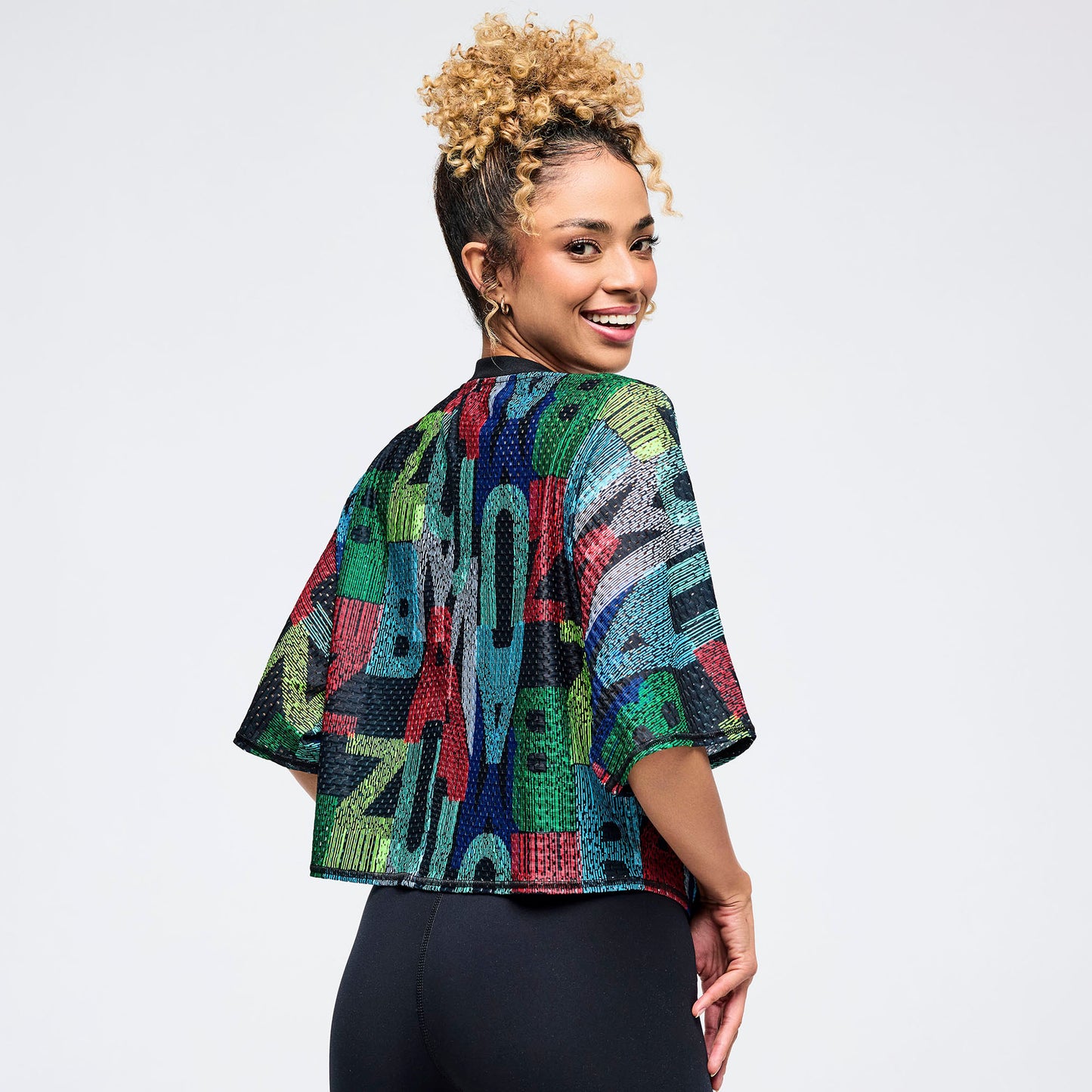 Latin Movement Boxy Dolman Crop Top