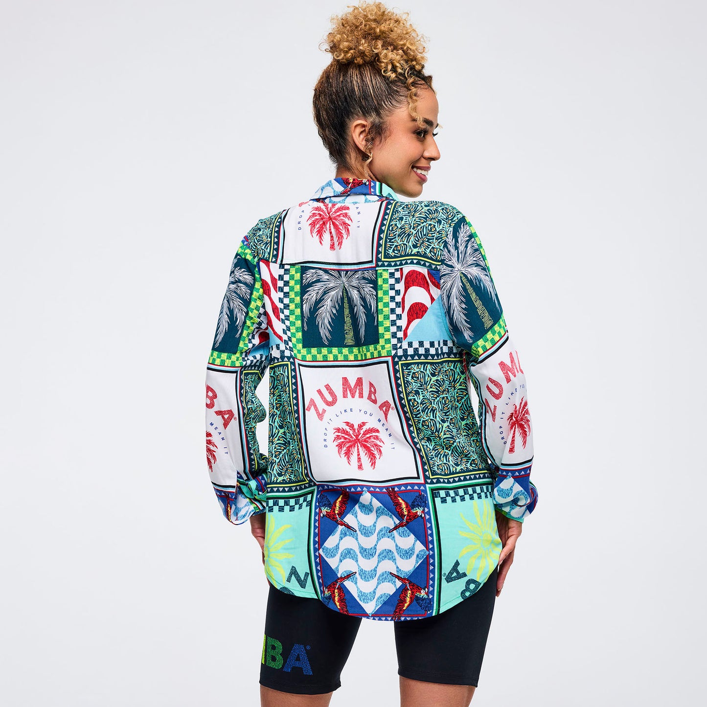 Latin Movement Long Sleeve Button Down