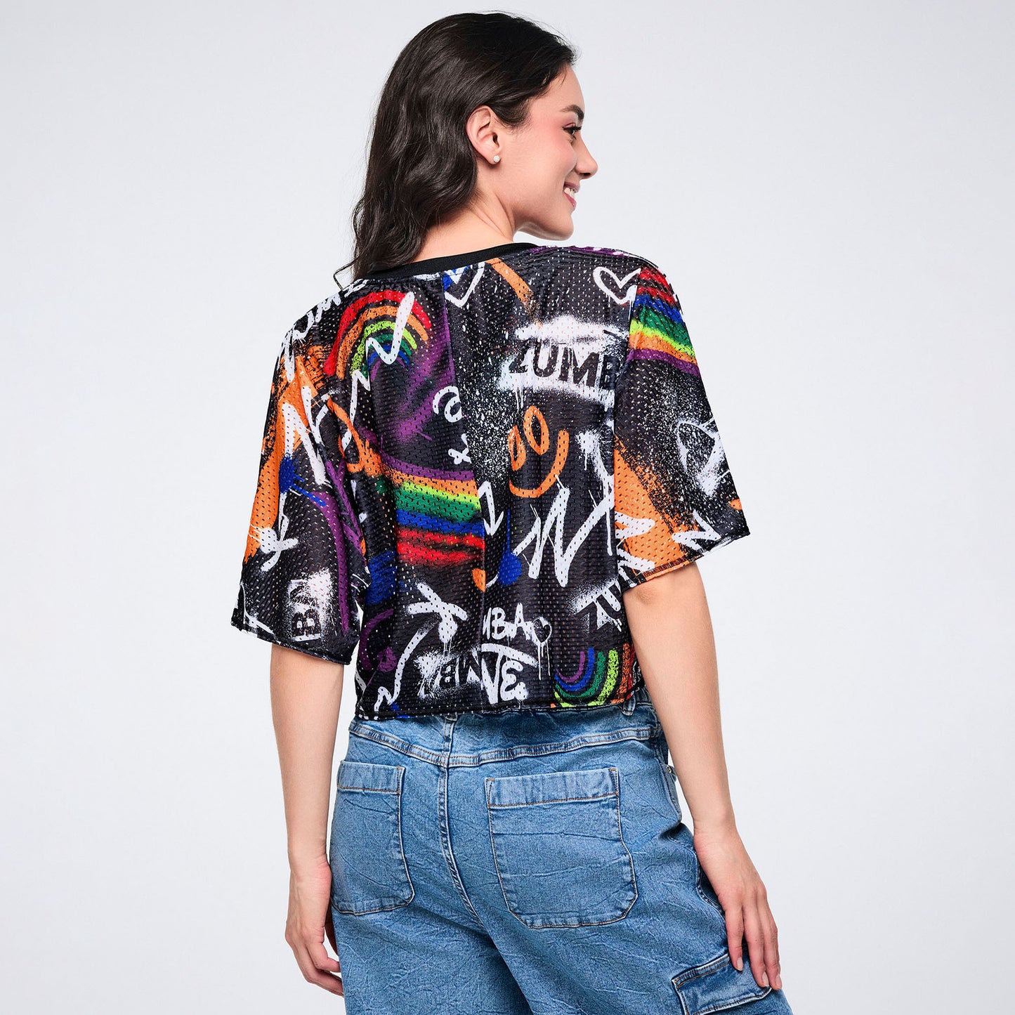 Pride Mesh Boxy Crop Top