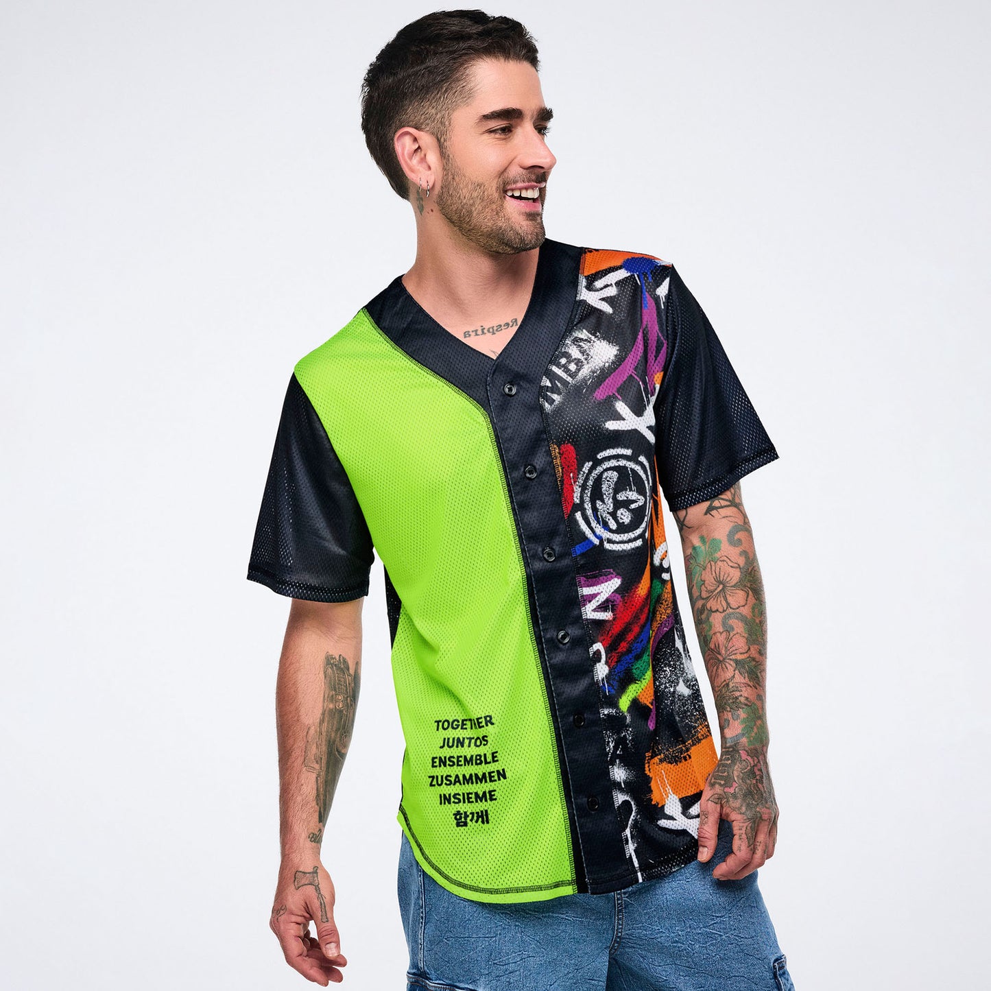Pride Baseball Button Up