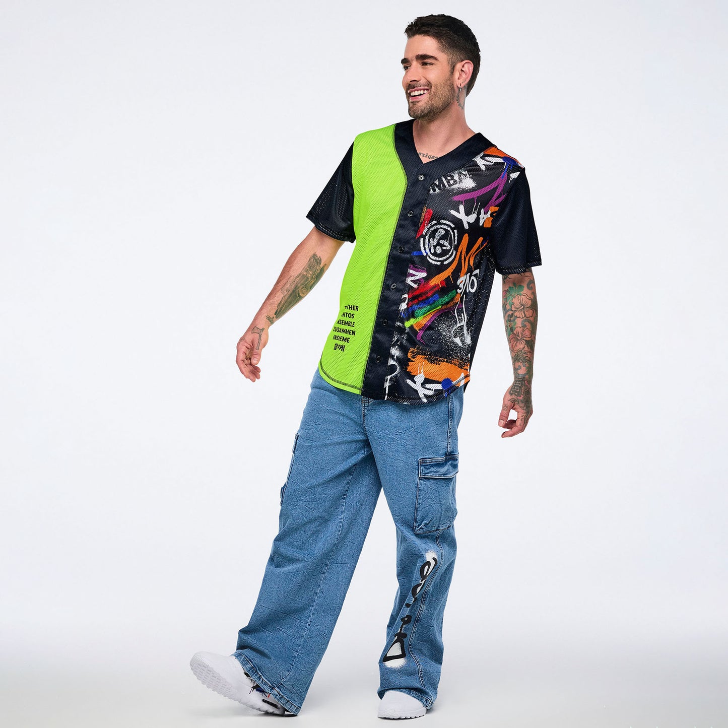 Pride Baseball Button Up