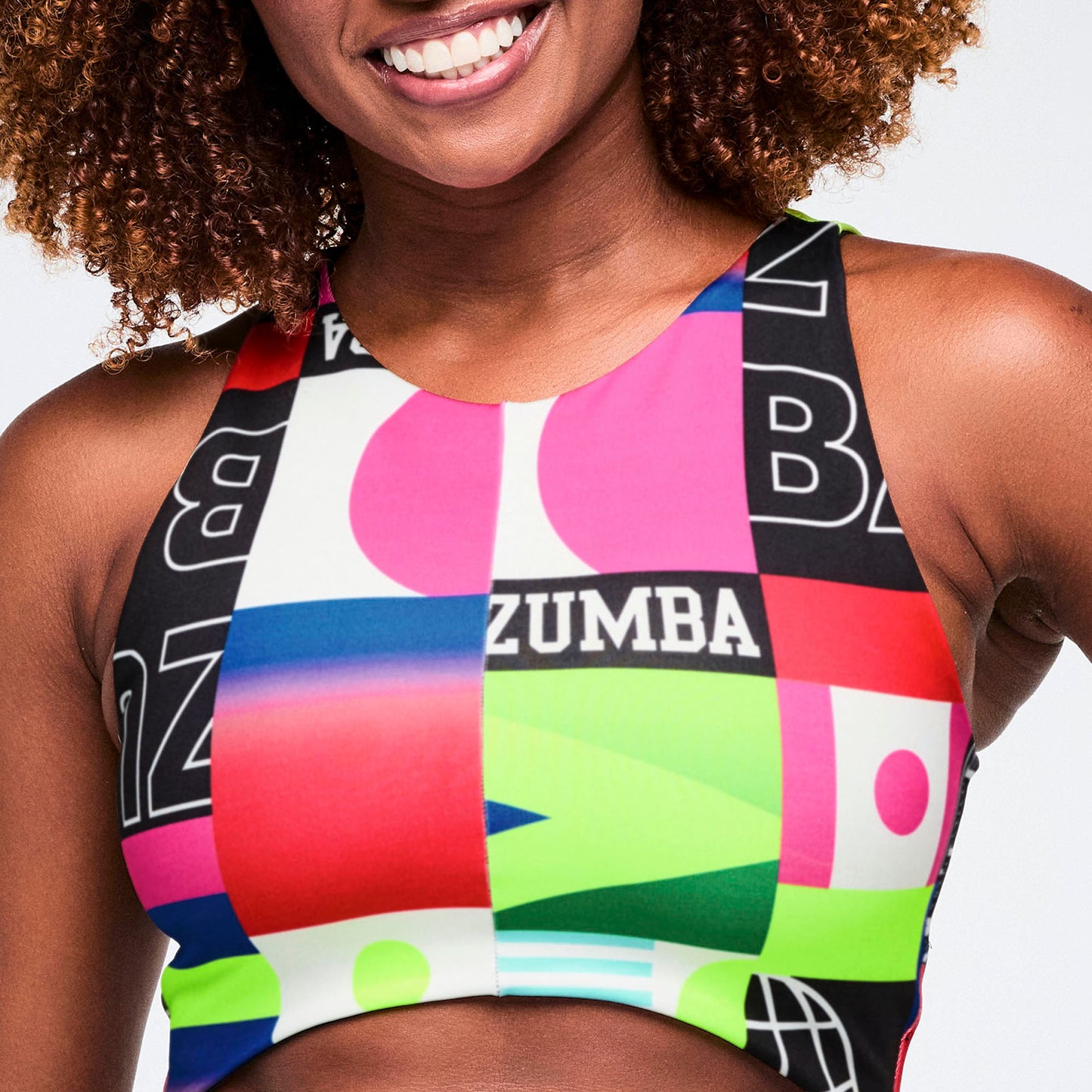 Worldwide High Neck Crop Top