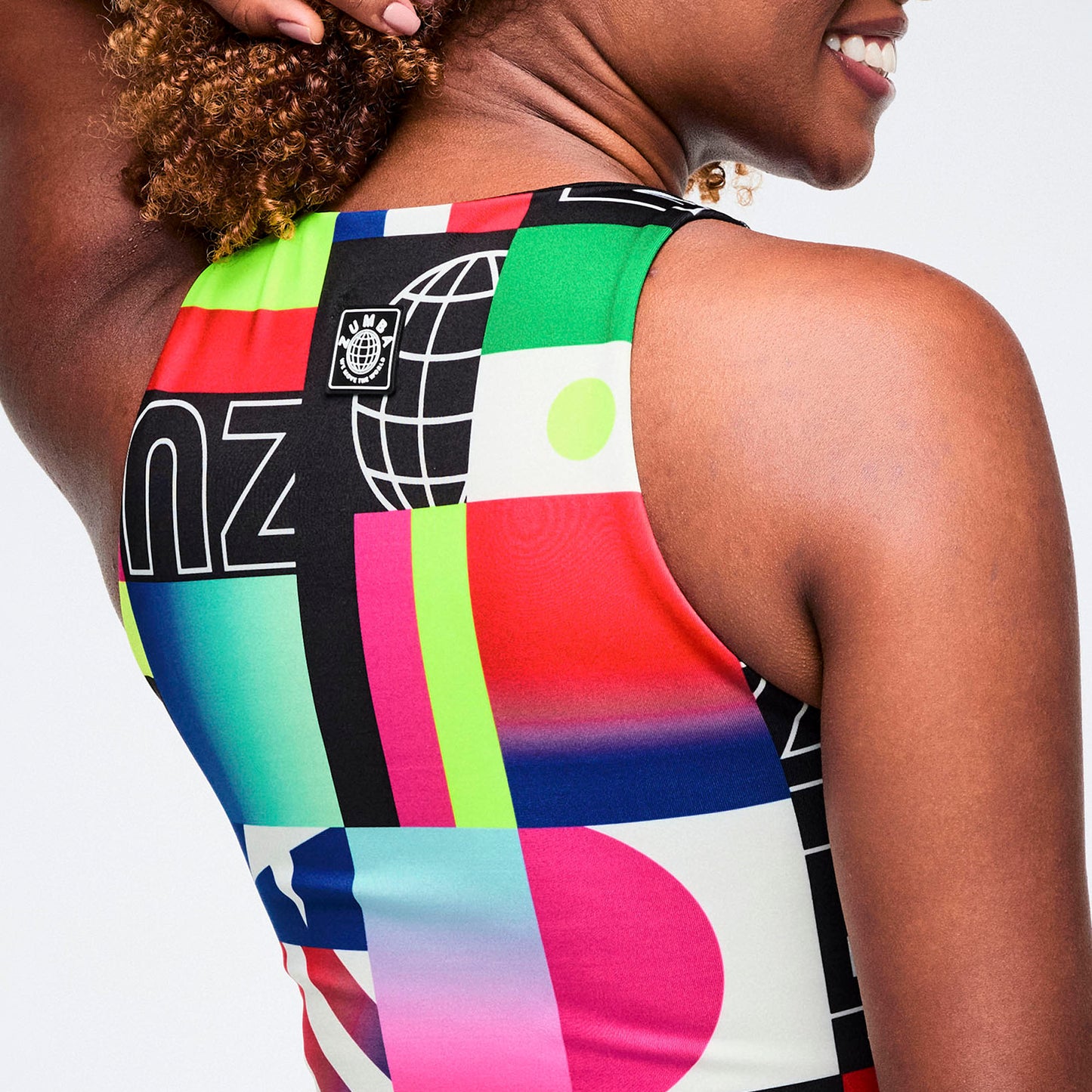 Worldwide High Neck Crop Top