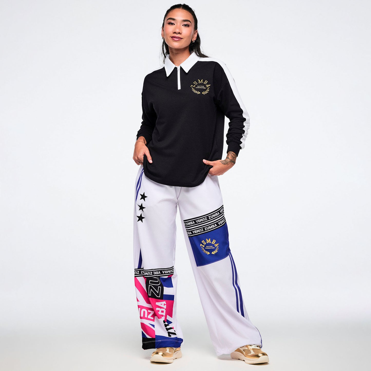 Worldwide Long Sleeve Zip Polo