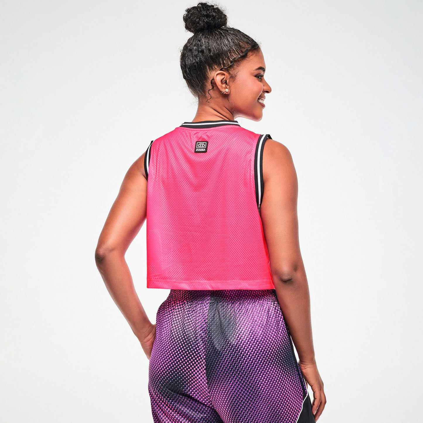 Electric Feel Loose Mesh Crop Tank