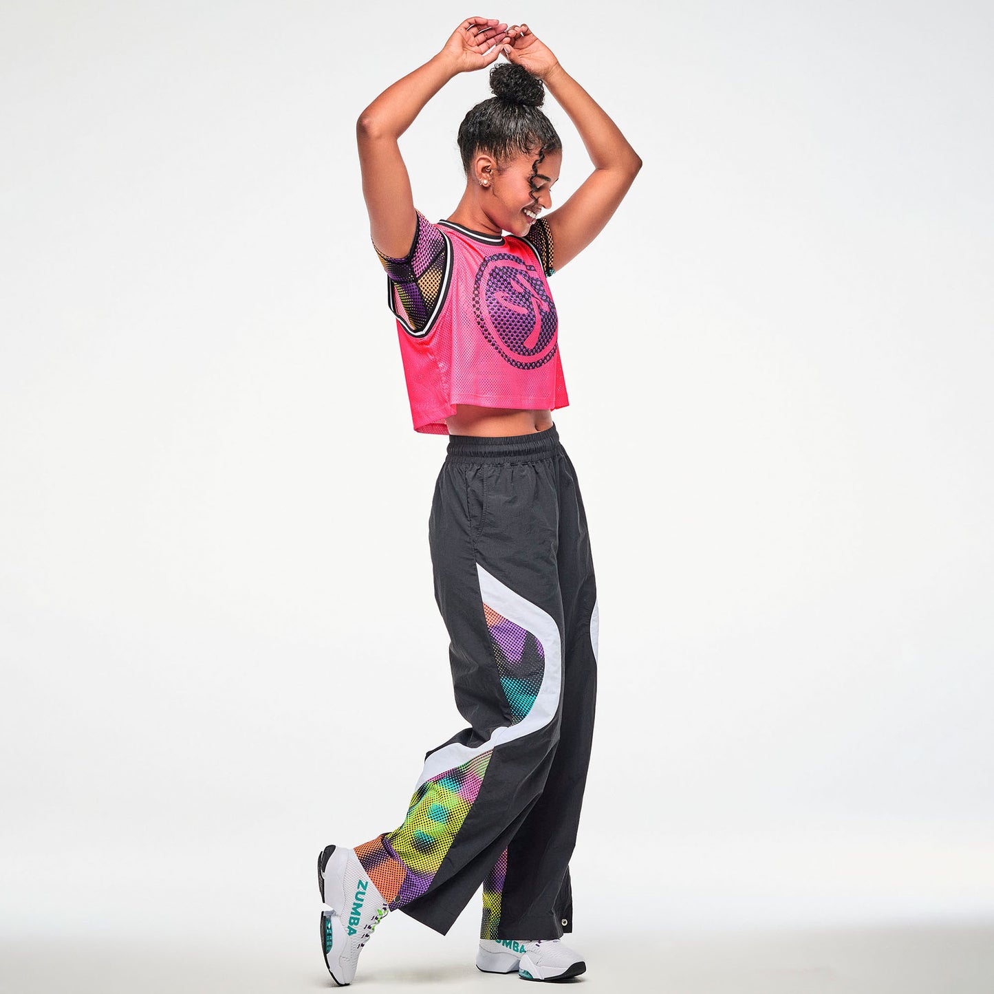 Electric Feel Loose Mesh Crop Tank