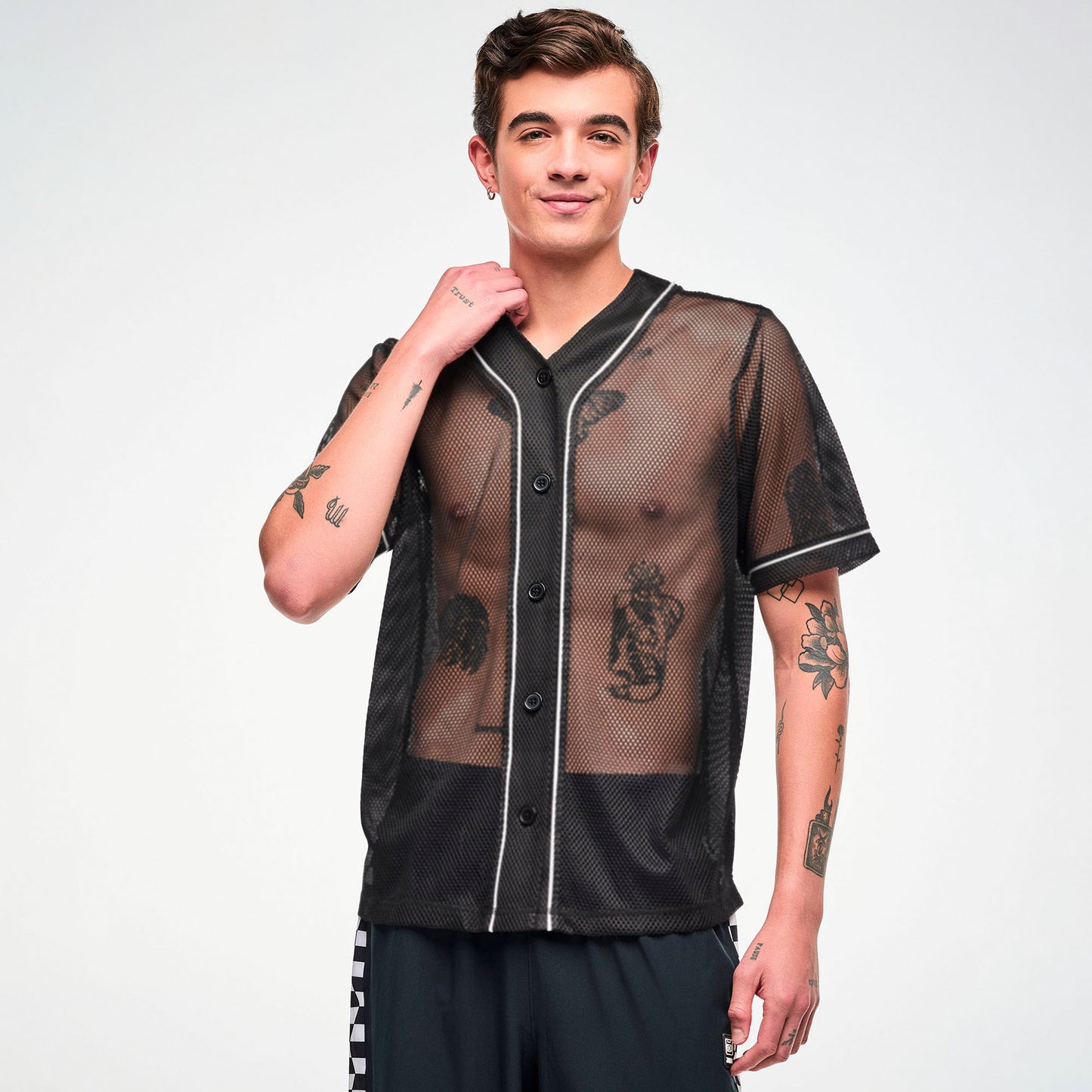 Electric Feel Unisex Mesh Baseball Jersey