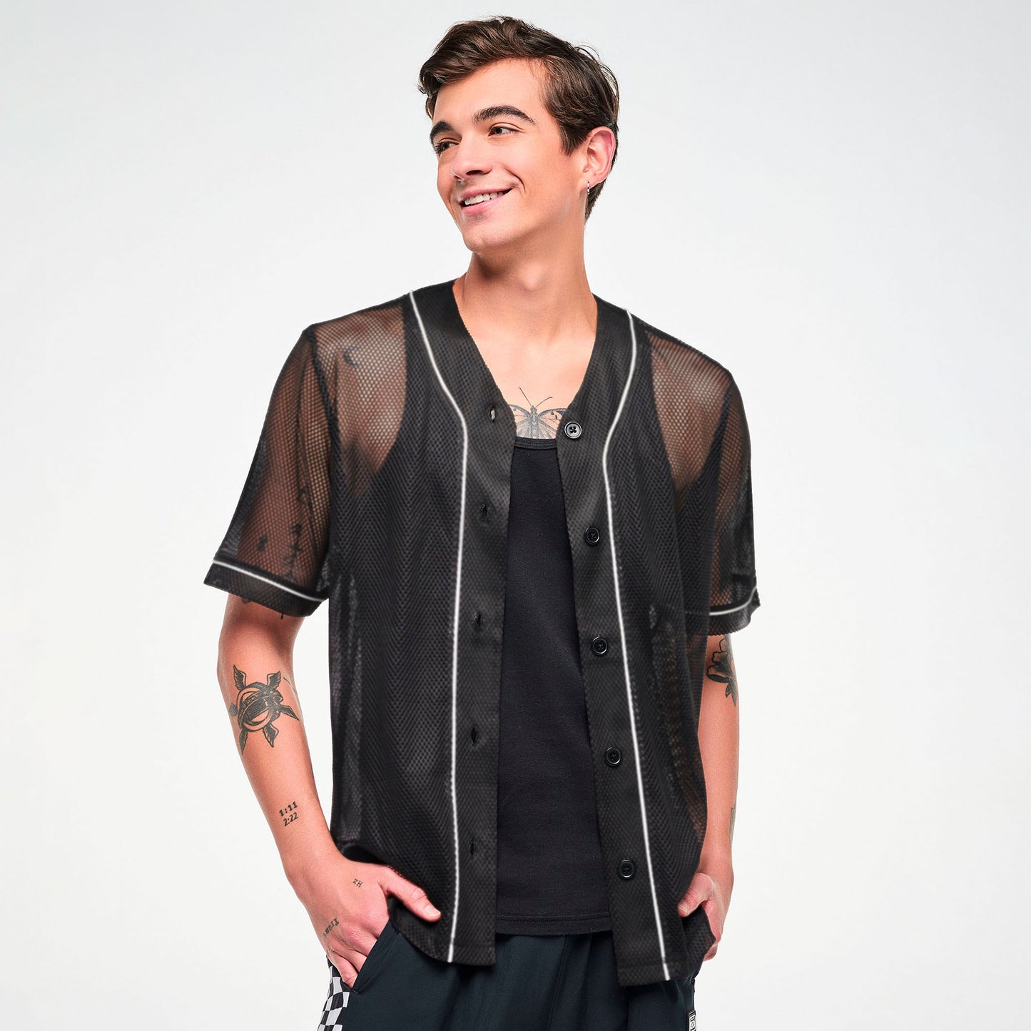 Electric Feel Unisex Mesh Baseball Jersey