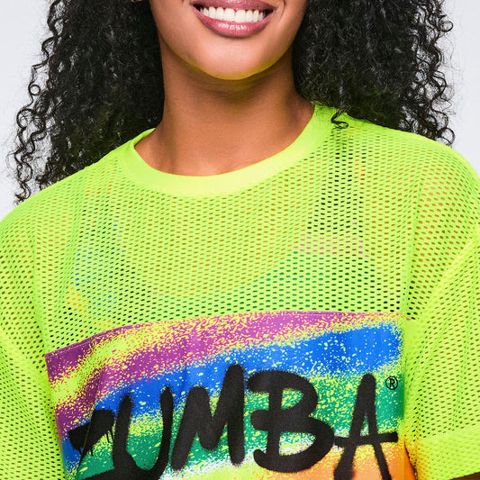 Pride Boxy Mesh Top