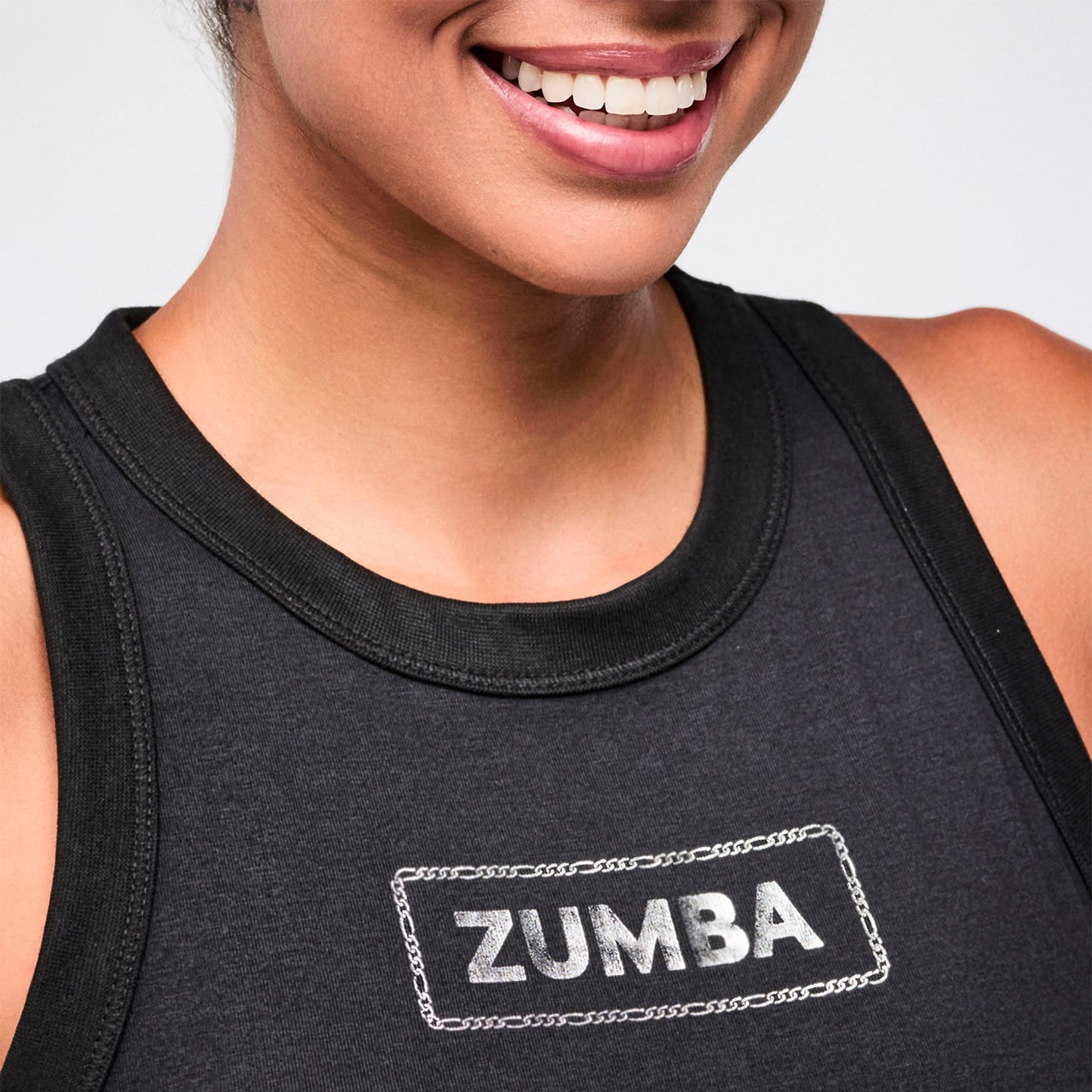 Dale-Z High Neck Racerback Tank - Black