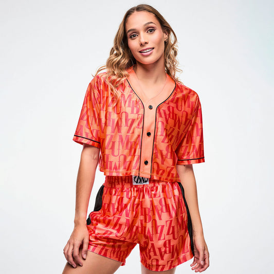 Dale-Z Oversized Crop Baseball Top