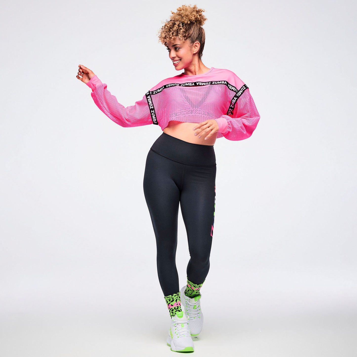 Dale-Z Long Sleeve Crew Neck Crop Top