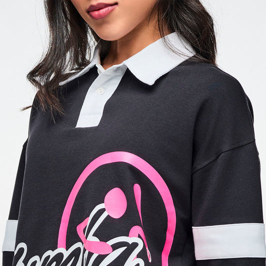 Dale-Z Long Sleeve Crop Polo