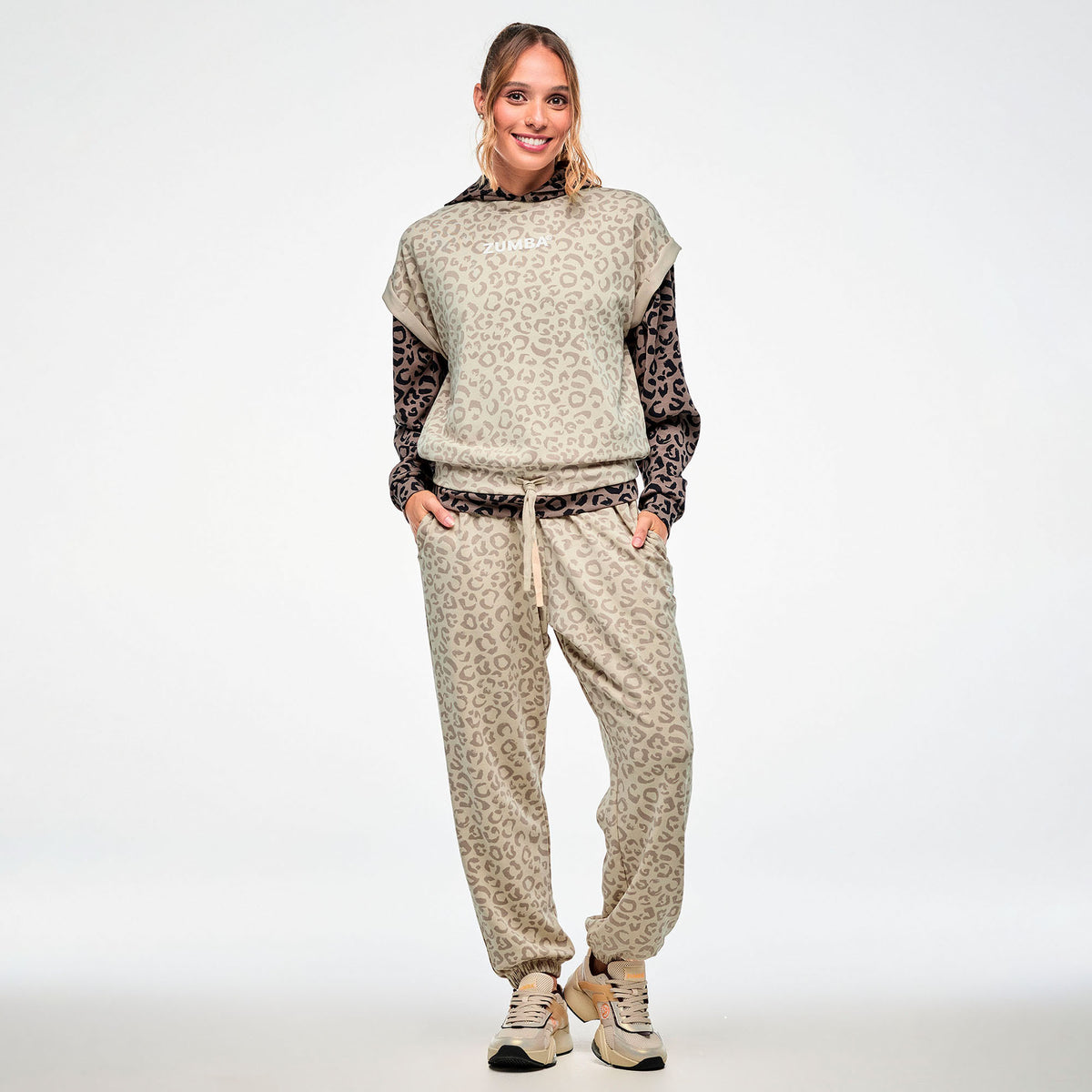 Zumba® Modal Printed Sleeveless Sweatshirt