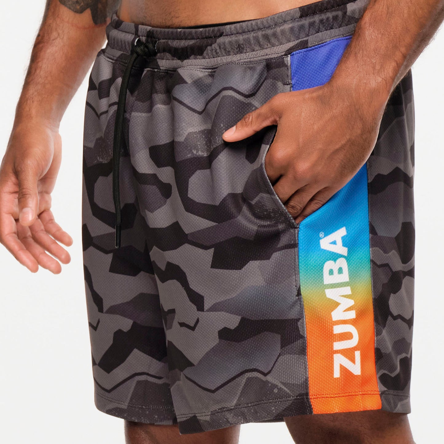 Zumba® Explore Men's Mesh Shorts With Inserts