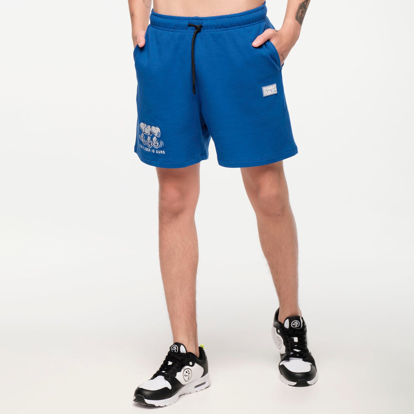 Zumba® X Peanuts™ Men's Knit Short - Blue