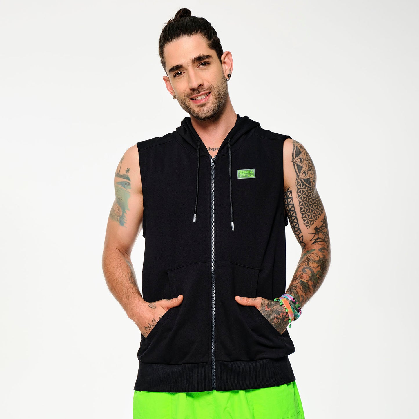 Zumba® Glow Sleeveless Zip-Up Hoodie