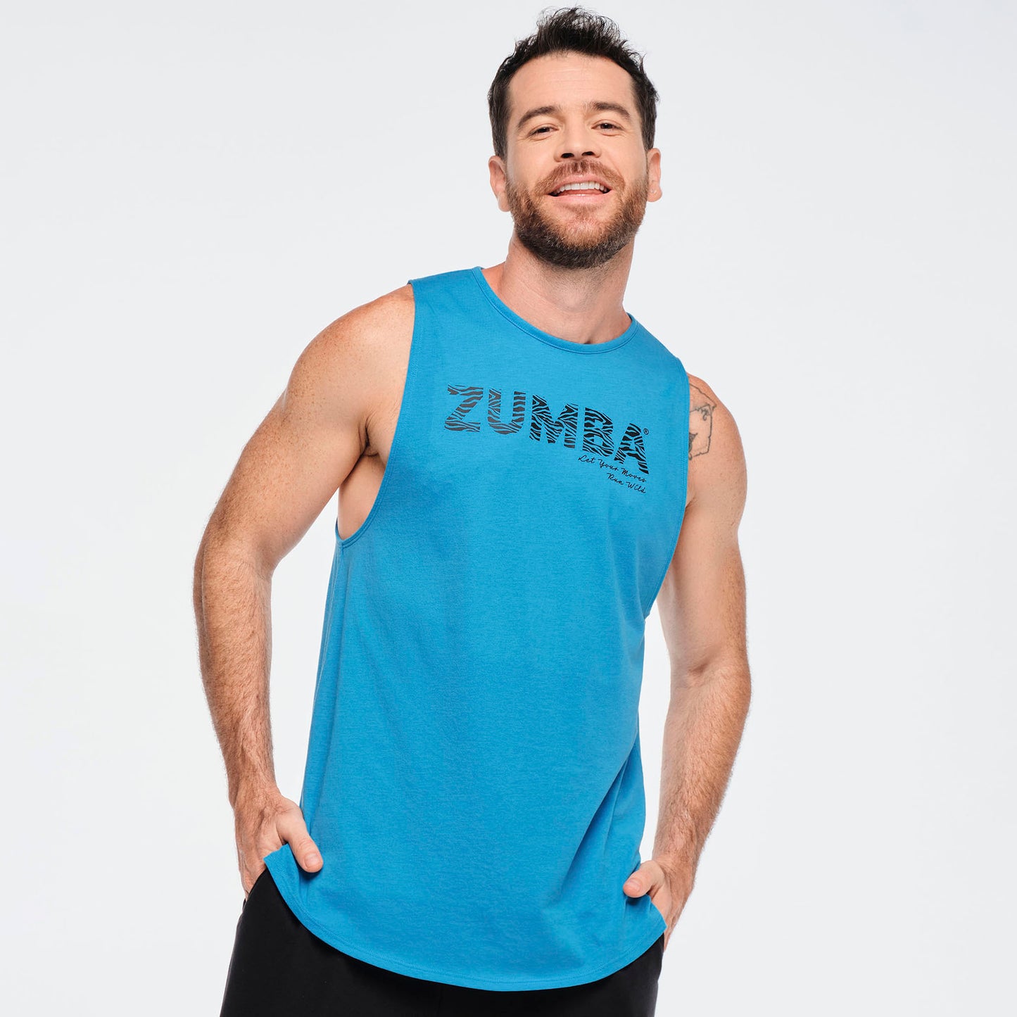 Funscape Round Hem Men's High Neck Tank