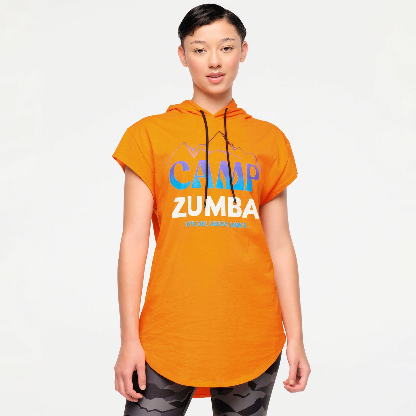 Zumba® Explore Men's Cap Sleeve Hoodie Top