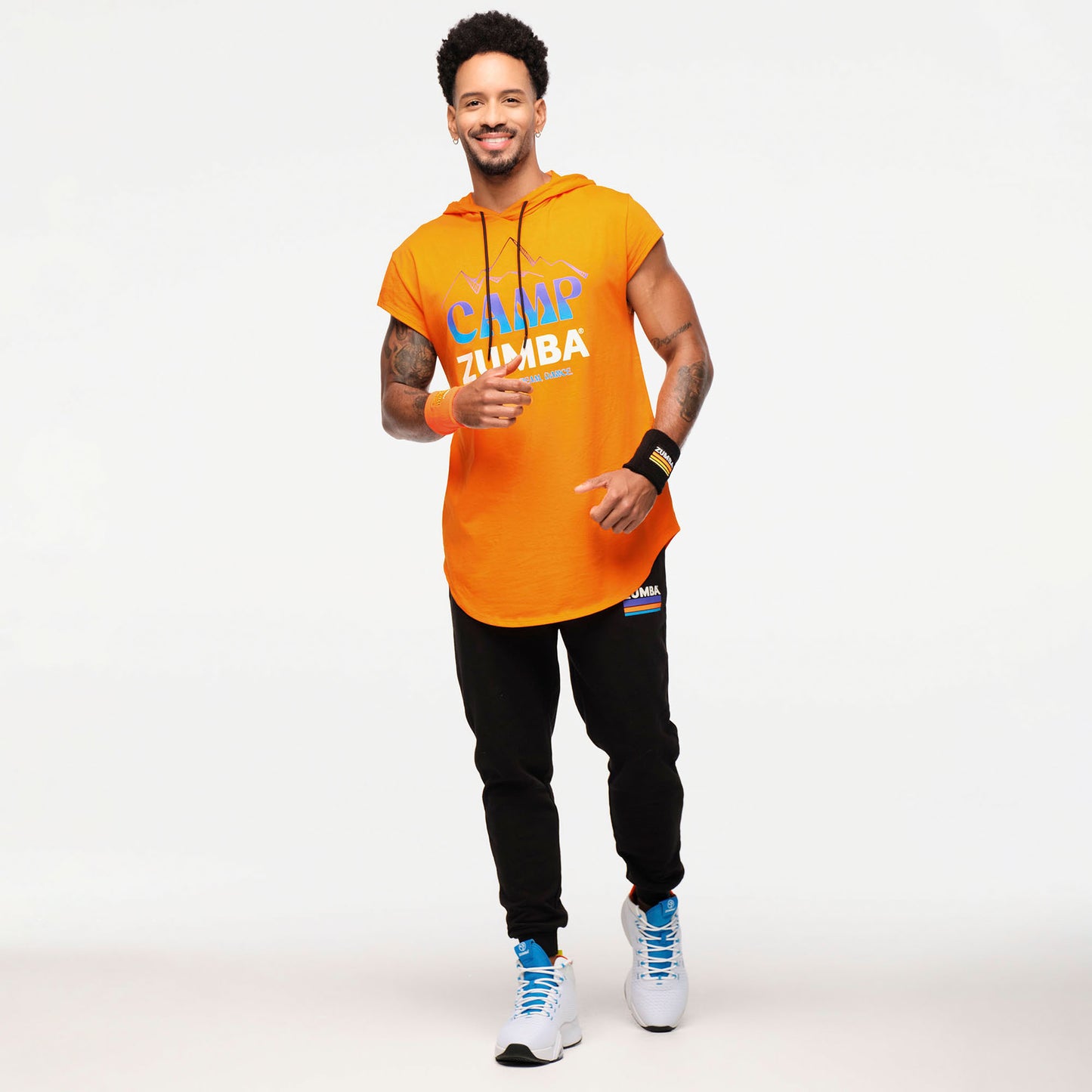 Zumba® Explore Men's Cap Sleeve Hoodie Top