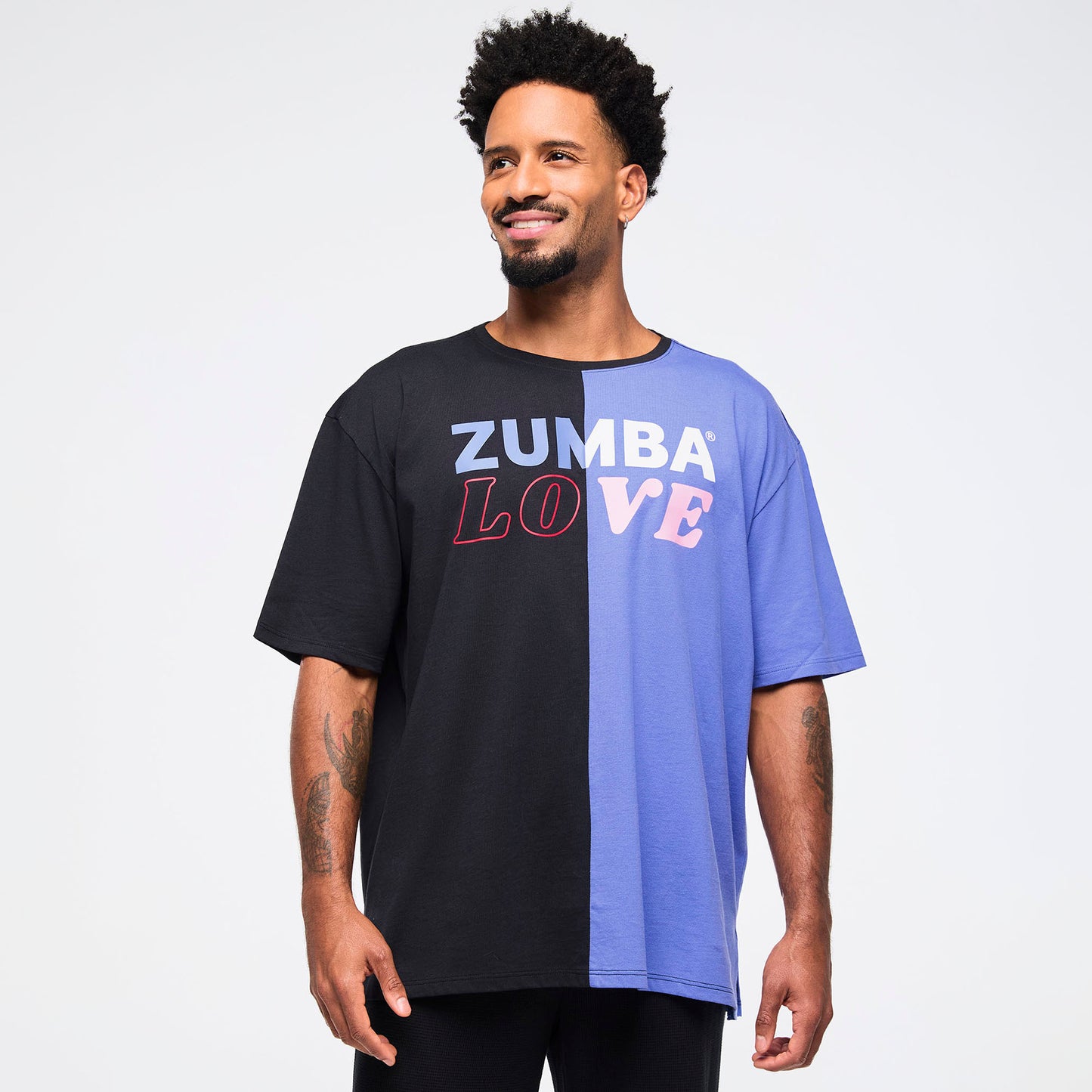 Zumba® Love Men's Oversized Crew Neck Tee