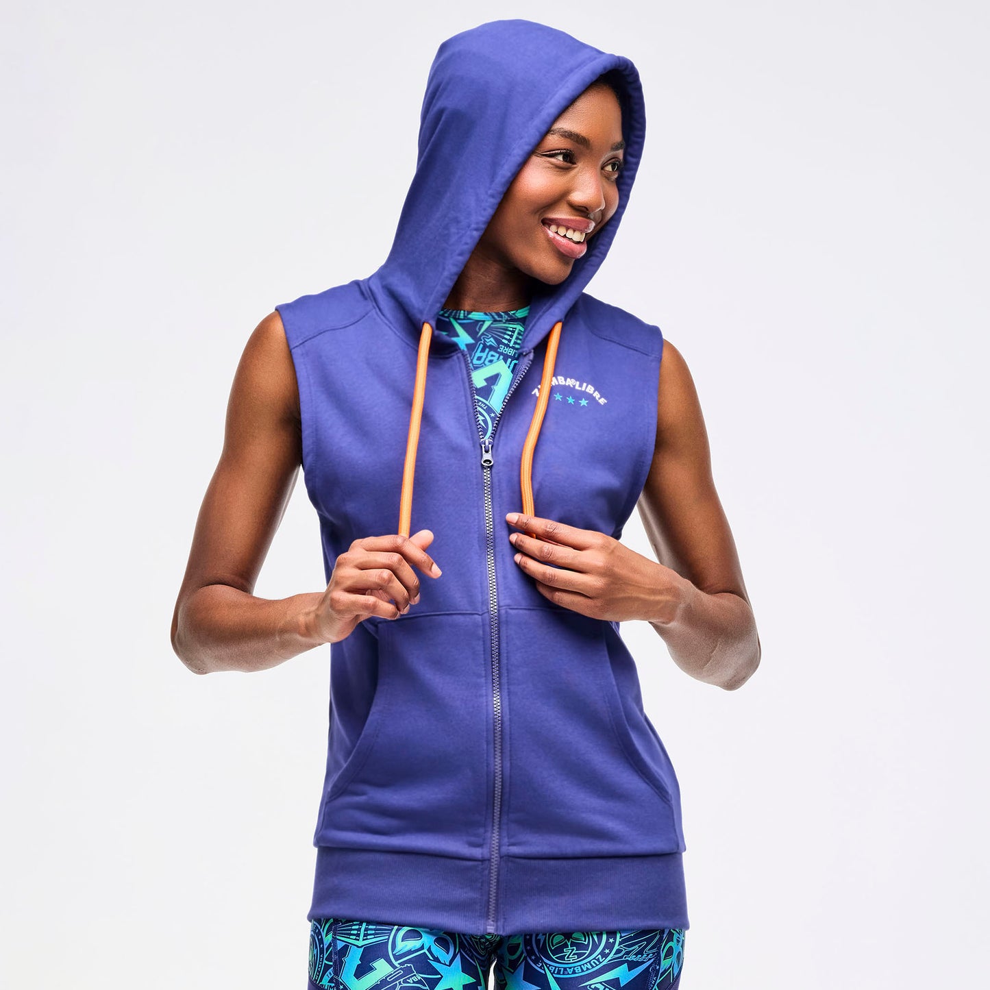 Zumba® Libre Men's Sleeveless Zip-Up Hoodie