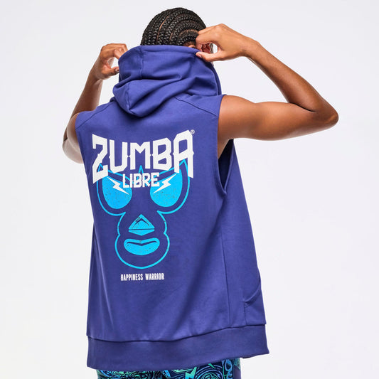 | Zumba® Libre Men's Sleeveless Zip-Up Hoodie