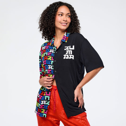 Eastern Flavor Men's Short Sleeve Button Up