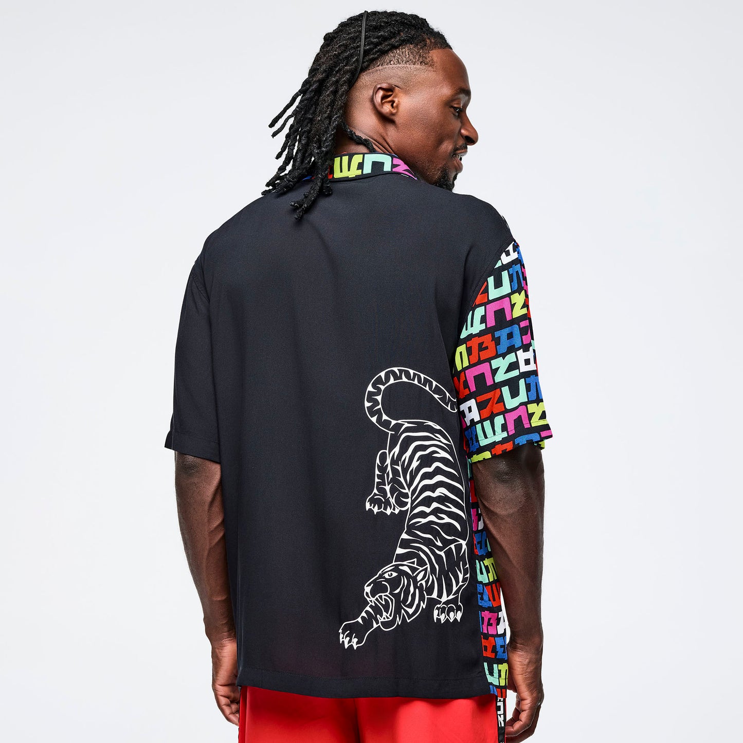 Eastern Flavor Men's Short Sleeve Button Up