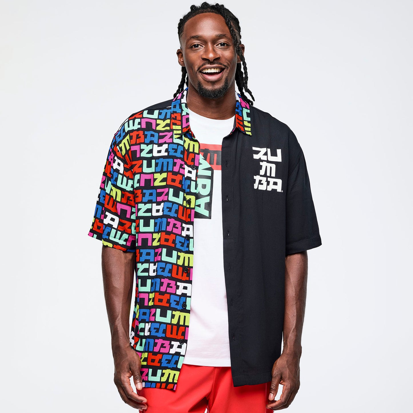 Eastern Flavor Men's Short Sleeve Button Up
