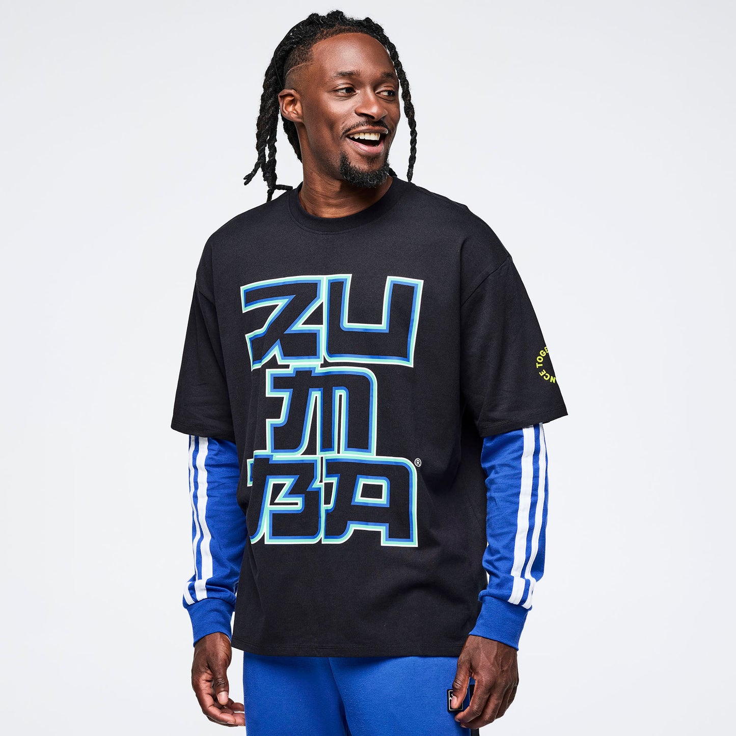 Eastern Flavor Men's Oversized Crew Neck Tee - Bold Black
